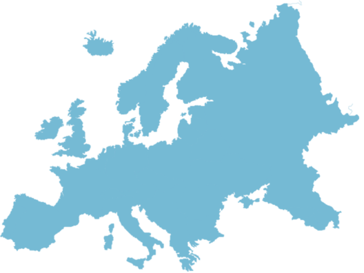 LPG delivery coverage areas in Europe